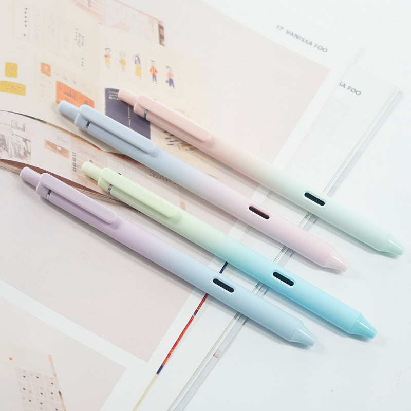 Gradient Color Quick-Dry Student Pens - Wholesale Set
