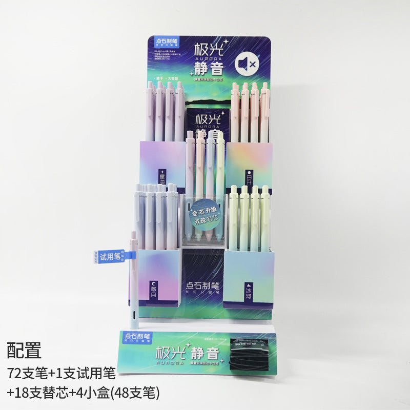 Gradient Color Quick-Dry Student Pens - Wholesale Set